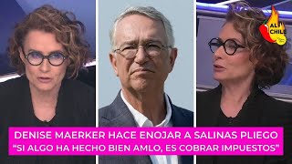 Denise Maerker tunde a Salinas Pliego defiende estrategia de AMLO [upl. by Sydel218]