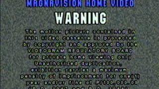 Old Magnavision Home Video Warning [upl. by Tullusus858]