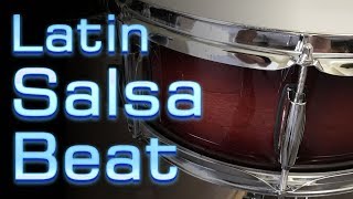 Latin Salsa Beat  Pattern for the Drum Kit [upl. by Rehpotsirk]