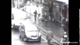 Bedford machete attack captured on CCTV [upl. by Ruthi]