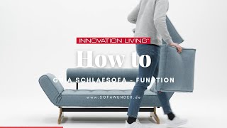 HOW TO Schlafsofa GHIA von Innovation®  Bettfunktion erklärt  Sofawunderde [upl. by Larue326]