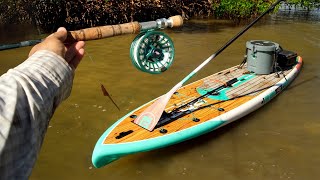 Fly Fishing Florida Flats on a Paddleboard [upl. by Dreher346]