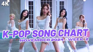 TOP 100 KPOP SONG CHART  NOVEMBER 2024 WEEK 2 [upl. by Jenni23]