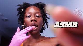 ASMR SPIT PAINTING YOU  Applying THICK Layers amp Exfoliating 🧖🏾‍♀️😴 [upl. by Harraf]