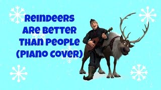 Frozen  Reindeers Are Better Than People Piano Cover [upl. by Eraste]