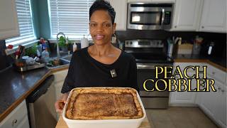 Easy Peach Cobbler Recipe  Only Takes an Hour [upl. by Cohbath]