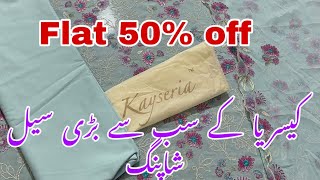 Kayseria flat 50 off sale shopping haul [upl. by Noiraa644]