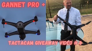 GANNET FISHING DRONE PRO PLUS REVIEW  TACTACAM GIVEAWAY VIDEO  3 [upl. by Nnylylloh]