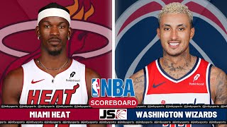 Miami Heat vs Washington Wizards  NBA Live PlayByPlay Scoreboard 2024 [upl. by Greer]