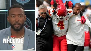 NFL LIVE  Rashee Rices injury felt like a huge dagger with Chiefs offense  Hawkins warns Mahomes [upl. by Taite]