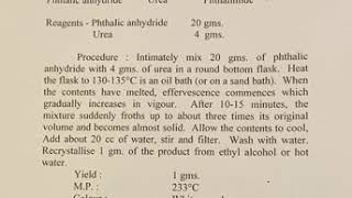 preparation of phthalimide from phthalic anhydride [upl. by Fania]