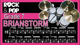 Brianstorm  Grade 7 Drums Trinity Rock amp Pop  Notation [upl. by Keffer]