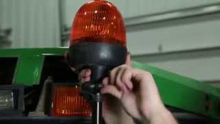 Rotary Beacon Kit on John Deere Tractor [upl. by Nodaj778]