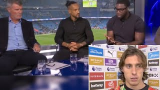 Calafiori  Roy Keane Richard and Walcott Post Match interview [upl. by Aidyl]