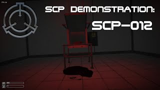 SCP Demonstration SCP012 [upl. by Atinrahs581]