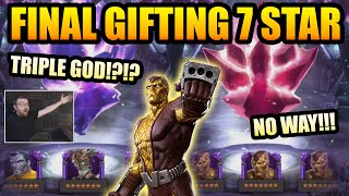 FINAL 7 STAR GIFTING CRYSTAL OPENING 2023  TRIPLE GOD CEO COMEBACK  Marvel Contest Of Champions [upl. by Anaile]