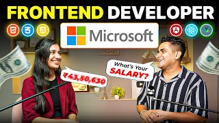 How She Hired as Frontend Developer in Microsoft  Step by Step to Crack Product Companies in 2025 [upl. by Relly]