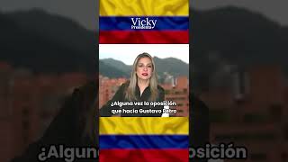 VICKY PREGUNTA SI EL GOBIERNO PETRO CUANDO ERA OPOSICIÓN SE SALIÓ ALGUNA VEZ DE UN DEBATE EN EL CONG [upl. by Saval]