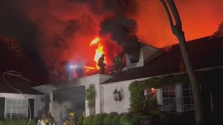 Cara Delevingnes LA home catches fire [upl. by Syl]