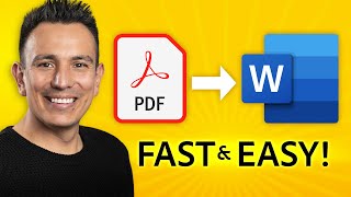 How to Convert PDF to Word Doc for FREE  Adobe Express [upl. by Marla]