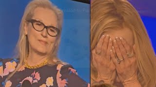 GOAT Meryl Streep Boasts During Nicole Kidman Award Presentation [upl. by Eelirak]