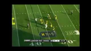 24 Northwestern vs Michigan 2012 Football Highlights [upl. by Jehu203]