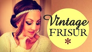 Vintage Frisur mit HAARBAND  schnell amp einfach ♥ [upl. by Zetta]