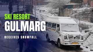 Ski resort Gulmarg receives Seasons first snowfall [upl. by Ellehsal]