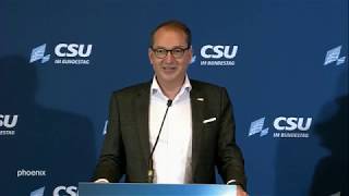 Pressekonferenz zum Abschluss der CSUKlausurtagung im Kloster Seeon am 050119 [upl. by Latin23]