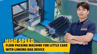 Landpack Leo In Detail How The LP 350 Bread Cake Flow Pack Machine Workfow [upl. by Moncear]