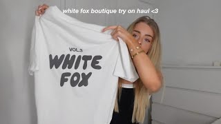 white fox boutique try on haul  ad [upl. by Chance]