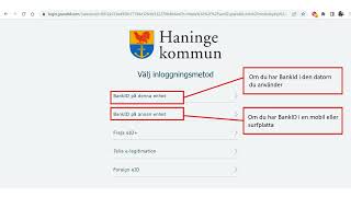 Inloggning på Haninge kommuns portal [upl. by Etana806]