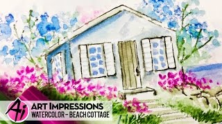 Ai Watercolor  Beach Cottage [upl. by Jacquette]