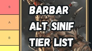 Barbar Alt Sınıf Rehberi ve Tier List Sıralaması  2024 DampD 5E [upl. by Gabriell]