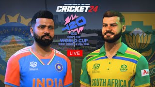 T20 World Cup 2024  India vs South Africa Match  Cricket 24 Live  Shree Gamerz [upl. by Slin]