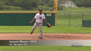 Antonio Rhome  1B  Monessen PA  2018 [upl. by Irbmac]