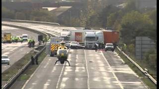 At least seven dead in horrific M5 motorway smash [upl. by Yemiaj639]