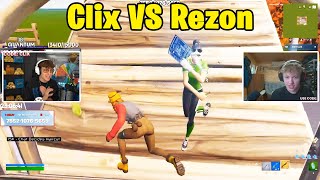 Clix VS Rezon ay 1v1 TOXIC Buildfights [upl. by Niawtna168]