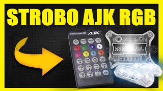 Strobo RGB Rítmico AJK Sound Unboxing ALANROD [upl. by Eimia453]