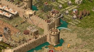 Stronghold Crusader Multiplayer  1vs1 Tough Match  Deathmatch 1080pHD [upl. by Ahsirek]