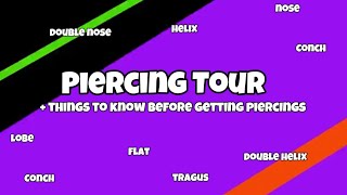 Piercing Tour 2024  a tour of all my piercings [upl. by Newhall881]