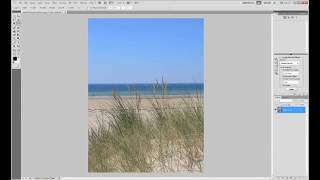 Photoshop  tutoriel  redresser un horizon [upl. by Ahsinirt]