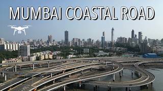 Mumbai Coastal Rd Drone All Interchanges [upl. by Brasca]