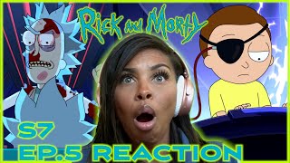 UNMORTRICKEN  RICK AND MORTY SEASON 7 EPISODE 5 REACTION [upl. by Aerdnahs]