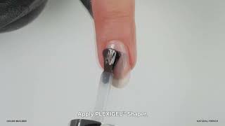 Natural French Nails  CND™ PLEXIGEL Color Builder [upl. by Nilyad]