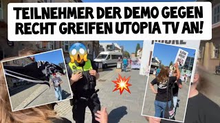 Teilnehmer Demo OMAS GEGEN RECHT greifen an 😱 💥 Beleidigungen Tätlichkeiten amp Anzeige Bückeburg [upl. by Isidro221]