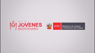 Beca Jóvenes Bicentenario  MTPE ofrece 1000 becas para jóvenes de Lima [upl. by Raffaj]