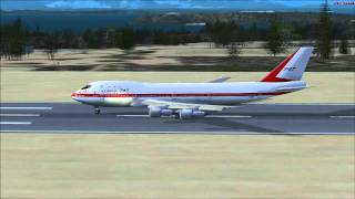 FSX Boeing 747100 RA001 Takeoff HD Ultra High Graphics [upl. by Hett]