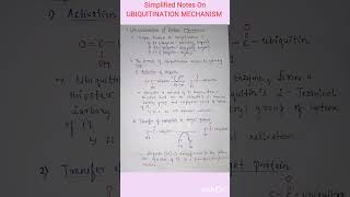 Short note on UBIQUITINATION MECHANISM  PROTEASOMAL DEGRADATION CSIRNETGATEBSCMSC [upl. by Kendricks]