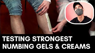 Testing The Strongest Numbing Creams And Gels  Microneedling Mesotherapy Waxing And Tattoos [upl. by Hippel]